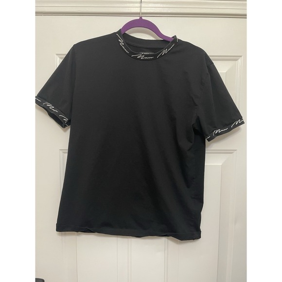 Boohoo Man Other - Boohoo Man Men's Black Pullover T-Shirt Size Medium Spell out
